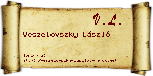 Veszelovszky László névjegykártya