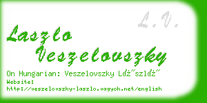 laszlo veszelovszky business card